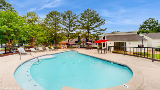 our apartments have a resort style swimming pool at The Vale Apartments and Townhomes, Cordova, 38018