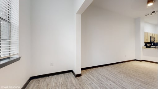 empty living room with at Bristol On Union Apartment Homes, Tennessee, 38104