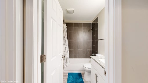 a bathroo at The Vale Apartments and Townhomes, Cordova, TN