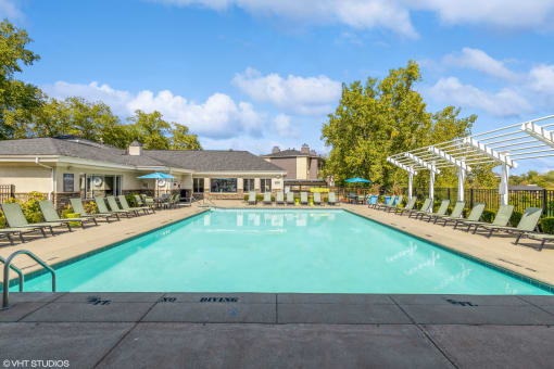 the swimming pool at our apartments at Runaway Bay Apartments, Columbus