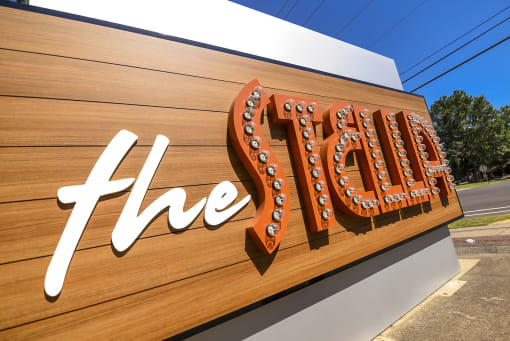 Main sign at The Stella, Memphis, Tennessee