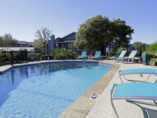 Swimming Pool at Water Ridge Apartments, Irving, 75061