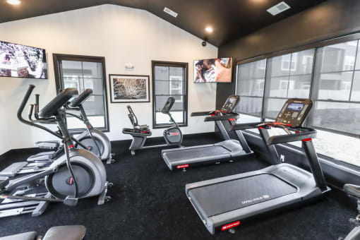Fitness Center Gym at The Cody on Hamilton Apartments in Westerville Ohio