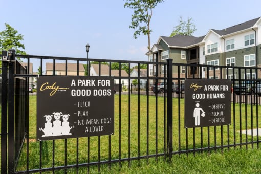 Dog Park at The Cody on Hamilton Apartments in Westerville Ohio