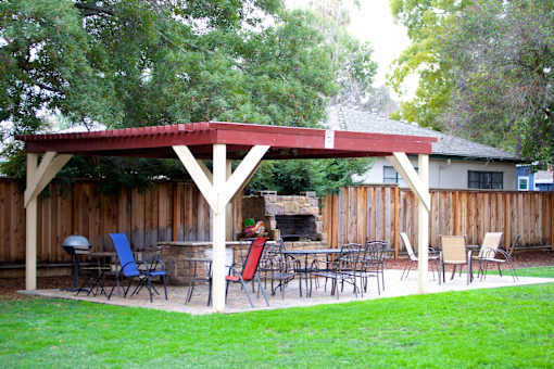 BBQ area and pavilion