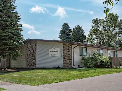 An exterior of an apartment. Berkshire Apartments Fargo, ND