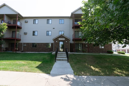 Fargo, ND Ashbury Apartments. Exterior of the front door