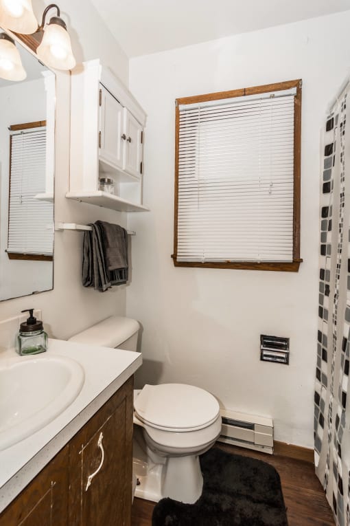 Grand Forks, ND Valley Home Duplex. a bathroom with a toilet sink and shower