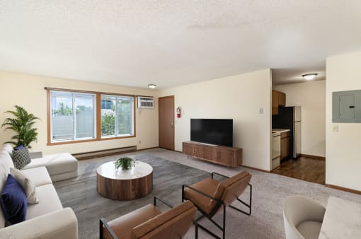the preserve at ballantyne commons living room and kitchen. Hutchinson, MN Twin Oaks