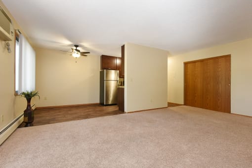 The Edge of Uptown Apartments | Living Room & Dining Area