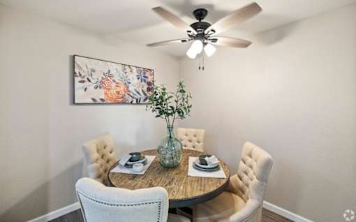 Dining Space at The Oaks Apartments, Upland