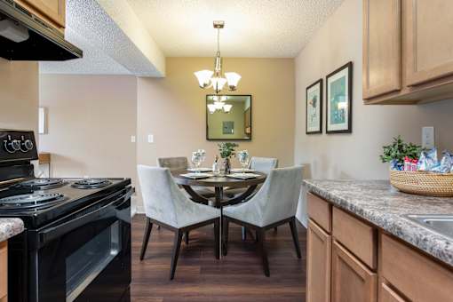 our kitchen and dining area at the preserve at greatstone