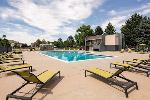 the swimming pool at our apartments