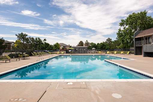 the swimming pool at our apartments