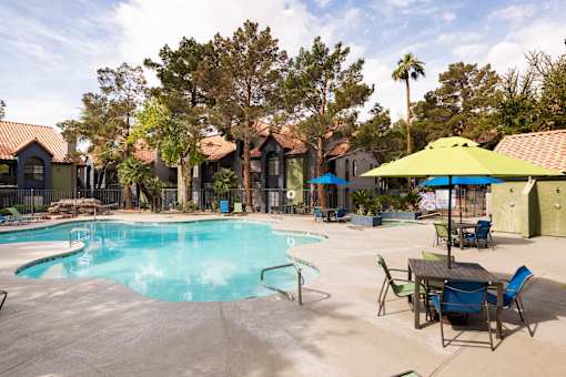 our resort style swimming pool is clean and ready for guests to enjoy