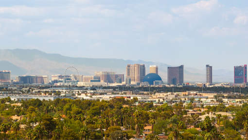 the skyline of the city