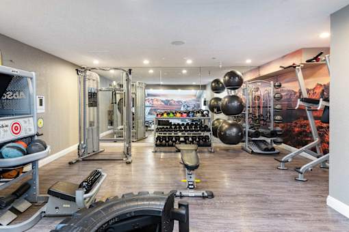 a picture of the fitness center