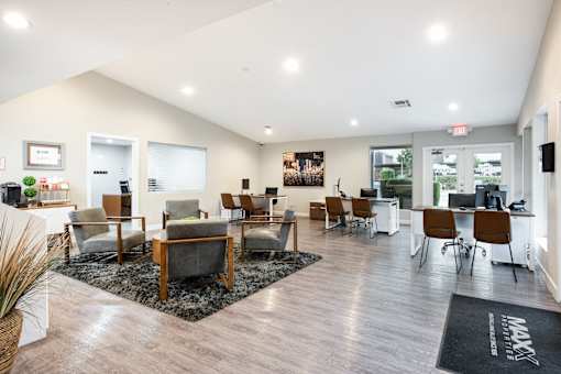A picture of the leasing office
