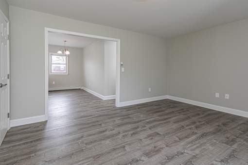 Living and dinning room at Troy Hills Village in Parsippany, NJ,07054