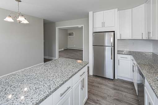 Newly Renovated kitchen at Troy Hills Village in Parsippany, NJ, 07054