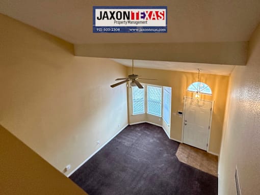 View of living room from upstairs