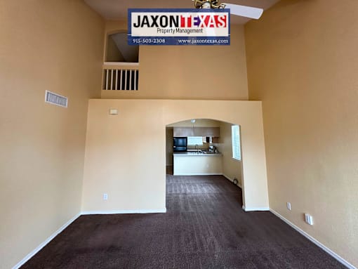 living room - fully carpeted