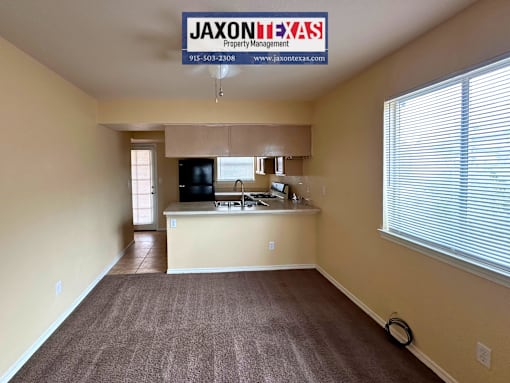 fully carpeted dinning room
