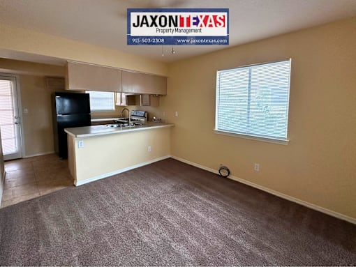 carpeted dinning room
