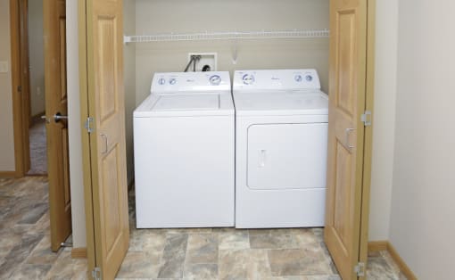 Laundry Room at Augusta Apartments, Fargo