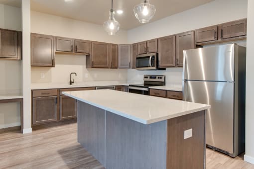 Kitchen at Augusta Apartments, North Dakota, 58104