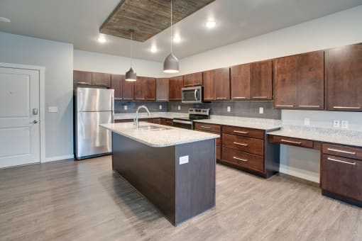 Kitchen at Mezzo Apartments, Fargo, ND