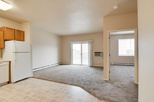 living room at Courtyard Apartments on Belsly, Minnesota