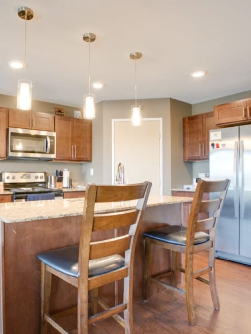 Kitchen at Horizon Shores Estates, Moorhead, MN