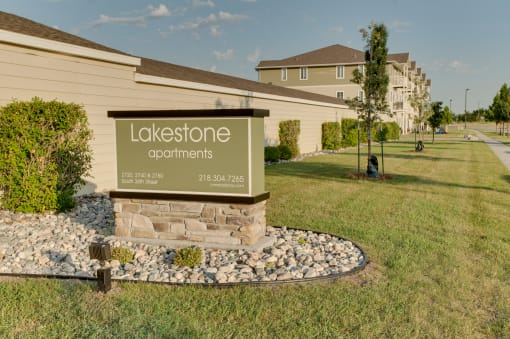 Property Signage at Lakestone Apartments, Moorhead, MN
