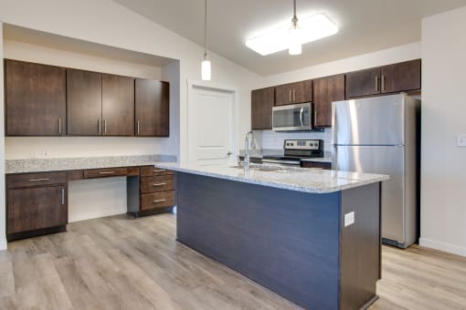 Kitchen at Grayhawk Apartments, Fargo