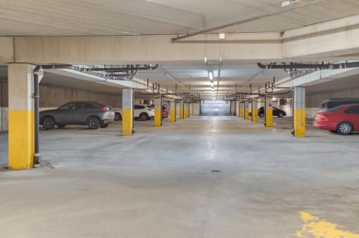 Parking garage at Osgood Place Apartments, Fargo, ND, 58104