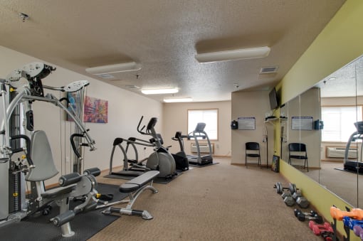Fitness Room at Osgood Place Apartments, Fargo, 58104