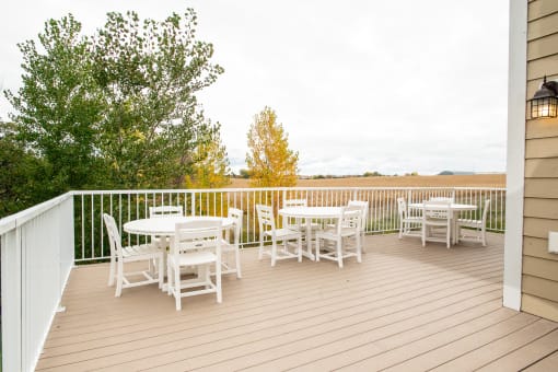 Deck at Stetson Village Apartments, Fergus Falls, MN, 56537