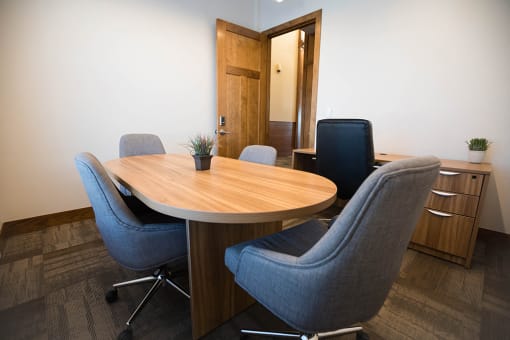 Carpeted Conference Room at Cedar Place Apartments, Cedarburg, 53012