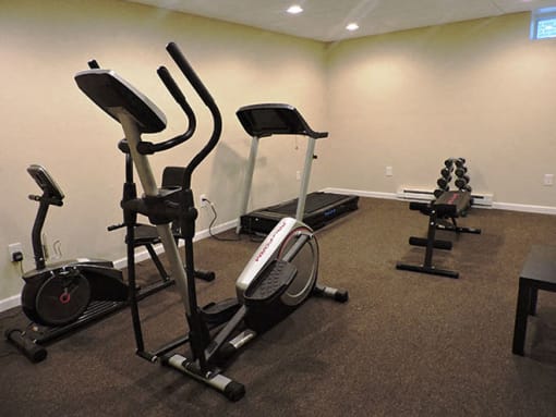 Fitness Center With Modern Equipment at Prospect East Apartments, Milwaukee, Wisconsin