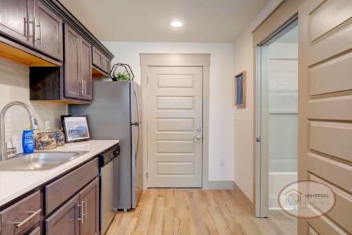A studio apartment - entrance.