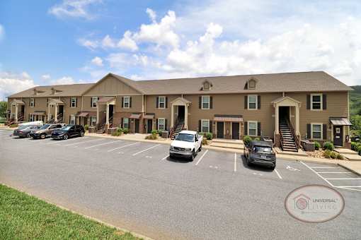 The front of a one bedroom stacked apartment home.