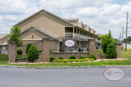 A sign that reads "The Villas at Lavinder Lane."