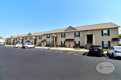 Front of a large one bedroom apartment home.
