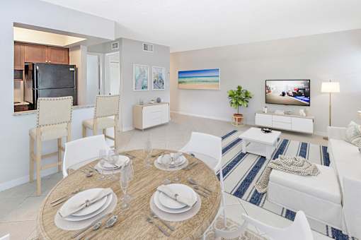 Dining Table With Living Room