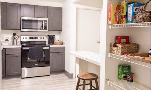 updated stainless appliances
