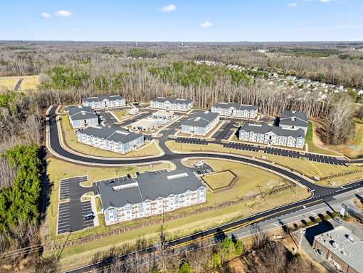 Birds eye view of residential area at Ardmore Meadows, North Carolina, 27377