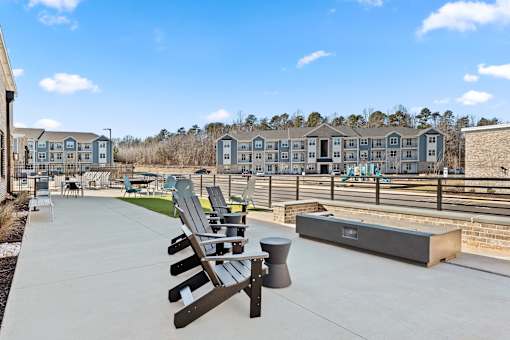 Outdoor Firepit at Ardmore Meadows, Whitsett, NC