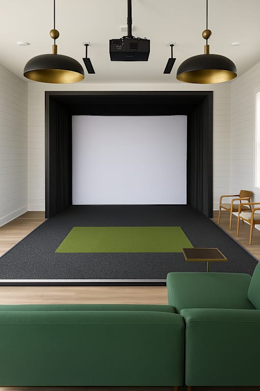 Golf Simulator Room at Ardmore at Prosperity, Knoxville