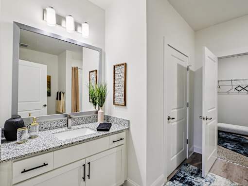 Bathroom with Mirror at Ardmore at Prosperity, Knoxville